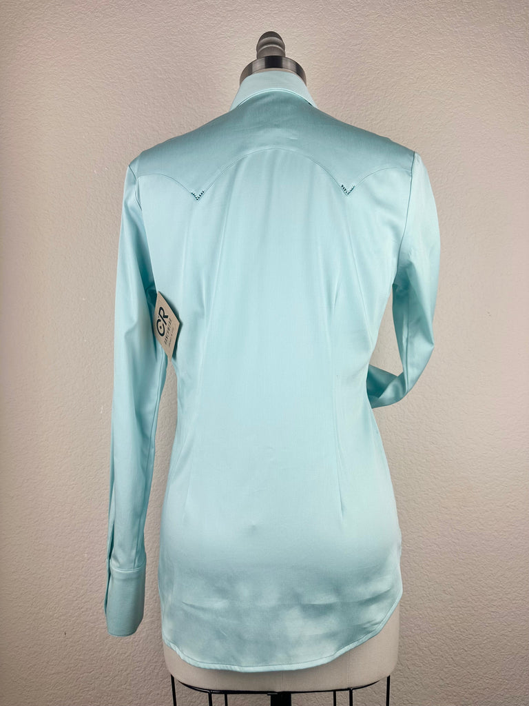 CR RanchWear Physical CR Western Pro Seaglass Blue Stretch Cotton Sateen