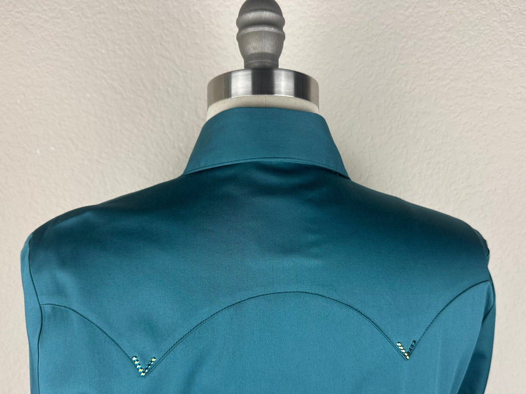 CR RanchWear Physical CR Western Pro Teal Stretch Cotton Sateen