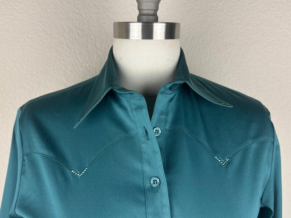 CR RanchWear Physical CR Western Pro Teal Stretch Cotton Sateen