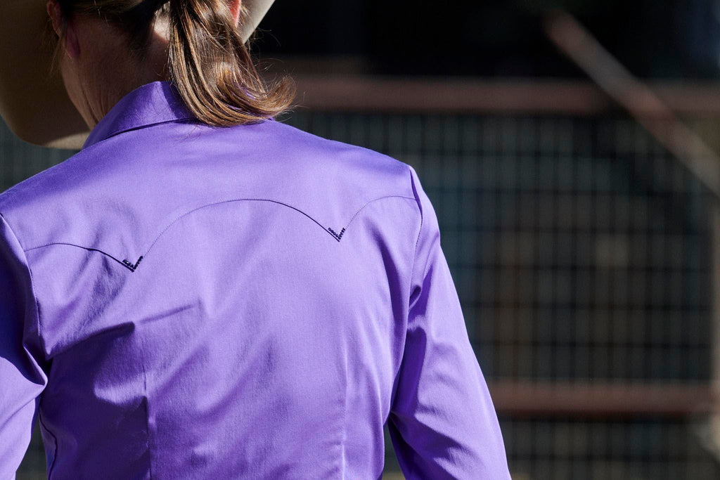 CR RanchWear Physical CR Western Pro Vibrant Violet Stretch Cotton Sateen