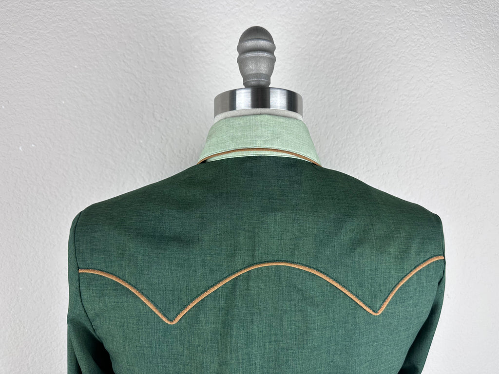 CR RanchWear Physical CR x EM CR Sun Savvy Forest with Sage Contrast, Whiskey Piping- FINAL SALE