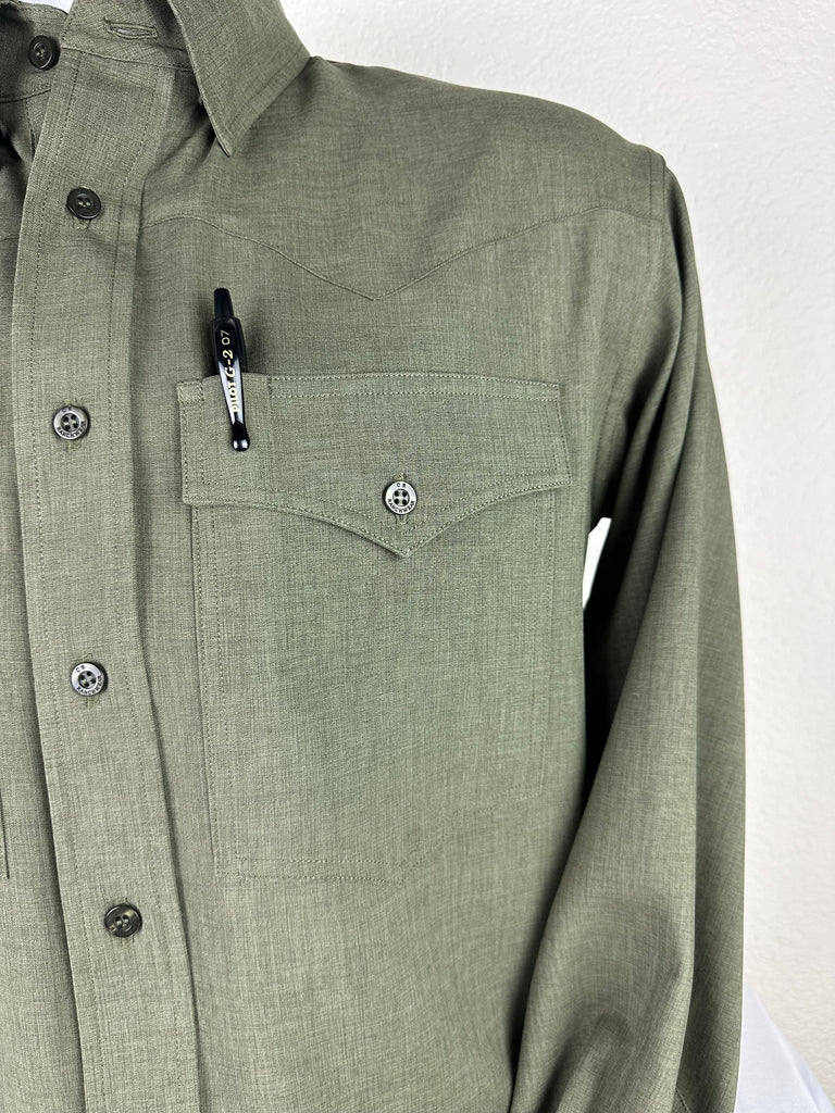 CR RanchWear Physical Men's CR Ranch Pro Sun Savvy Dark Olive