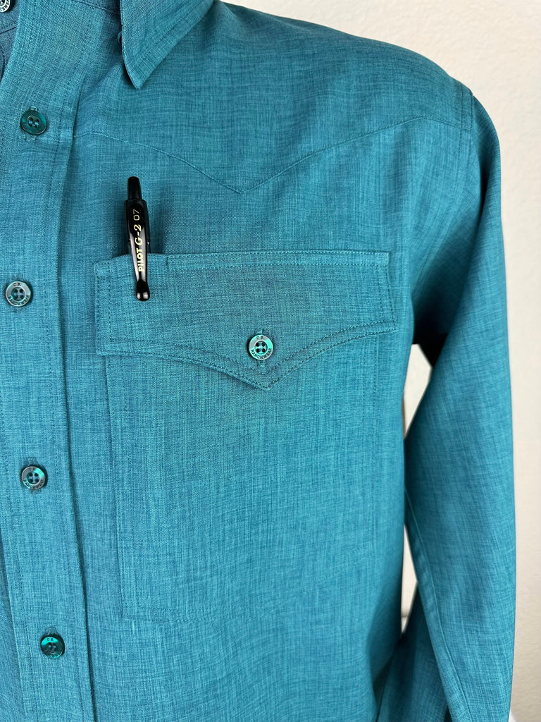 CR RanchWear Physical Men's CR Ranch Pro Sun Savvy Teal