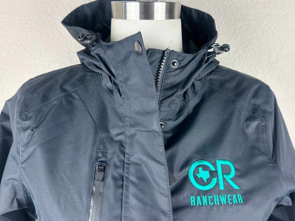 CR RanchWear Physical Women's CR All-Weather Black Jacket- Teal