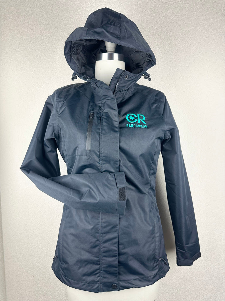 CR RanchWear Physical Women's CR All-Weather Black Jacket- Teal