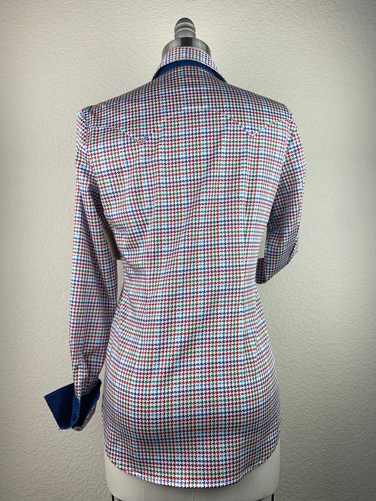 CR RanchWear Apparel & Accessories CR Classic Colorful Houndstooth Stretch Cotton Sateen