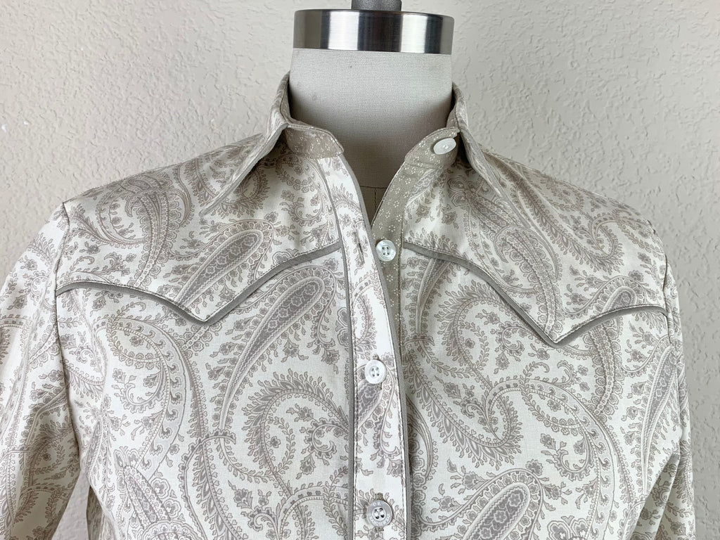 CR RanchWear CR Western Pro Ivory Stone Paisley