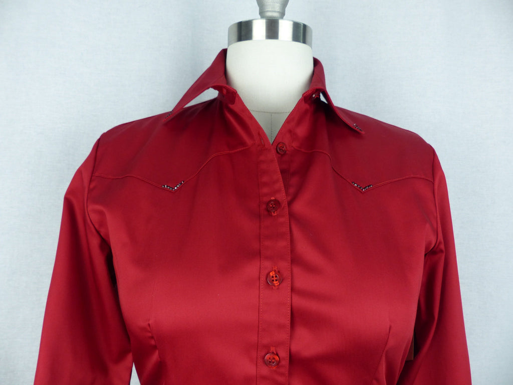 CR RanchWear Physical CR Classic Dark Red Cotton Sateen