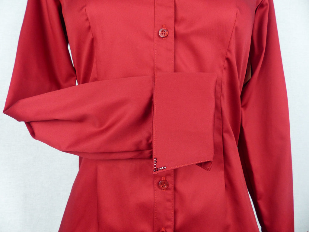 CR RanchWear Physical CR Classic Dark Red Cotton Sateen