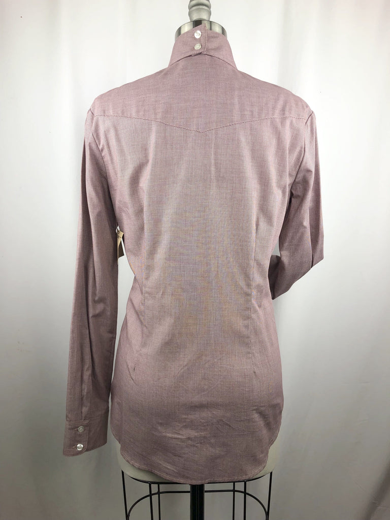 CR RanchWear Physical CR English Maroon Fine Houndstooth Italian Cotton