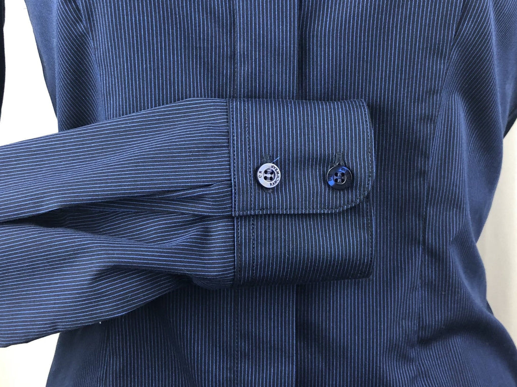 CR RanchWear Physical CR English Navy Pinstripe Italian Cotton