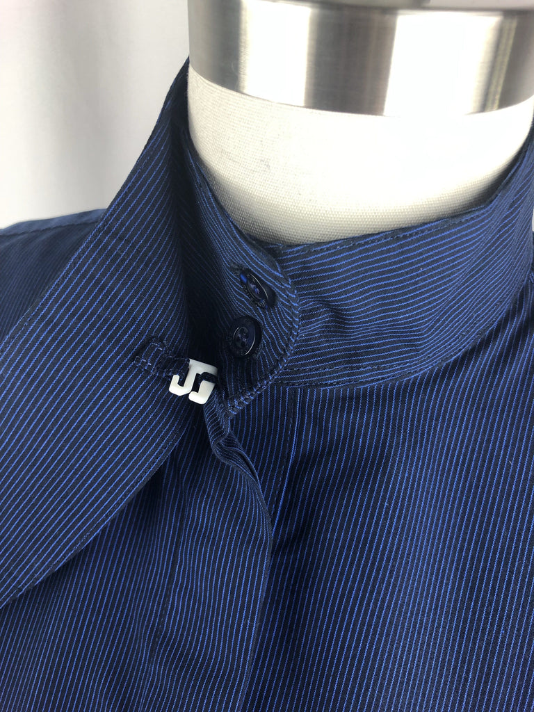 CR RanchWear Physical CR English Navy Pinstripe Italian Cotton