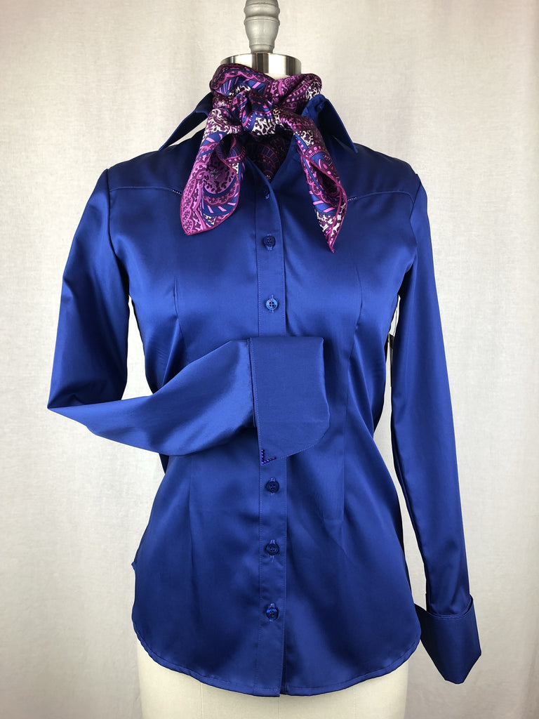 CR RanchWear Physical CR Fuchsia Print Silk Scarf 36x36