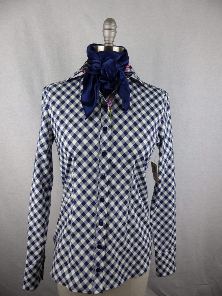 CR RanchWear Physical CR Navy Silk Scarf