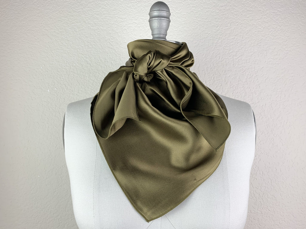 CR RanchWear Physical CR Olive Silk Scarf