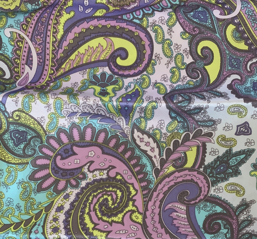 CR RanchWear Physical CR Purple and Seafoam Paisley Scarf