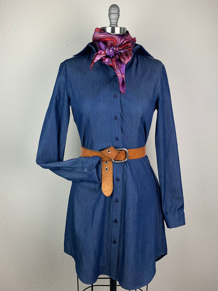 CR RanchWear Physical CR Signature Western Dark Denim Dress