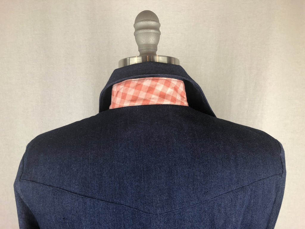 CR RanchWear Physical CR Tradition Dark Denim with Peach Gingham