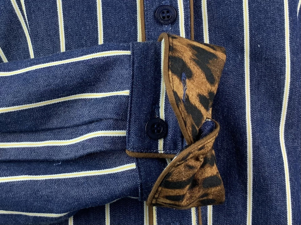 CR RanchWear Physical CR Tradition Denim Pinstripe with Leopard