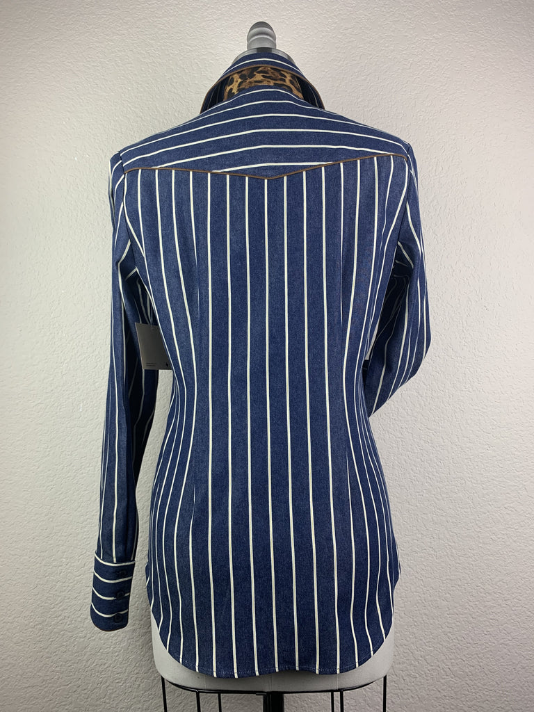 CR RanchWear Physical CR Tradition Denim Pinstripe with Leopard