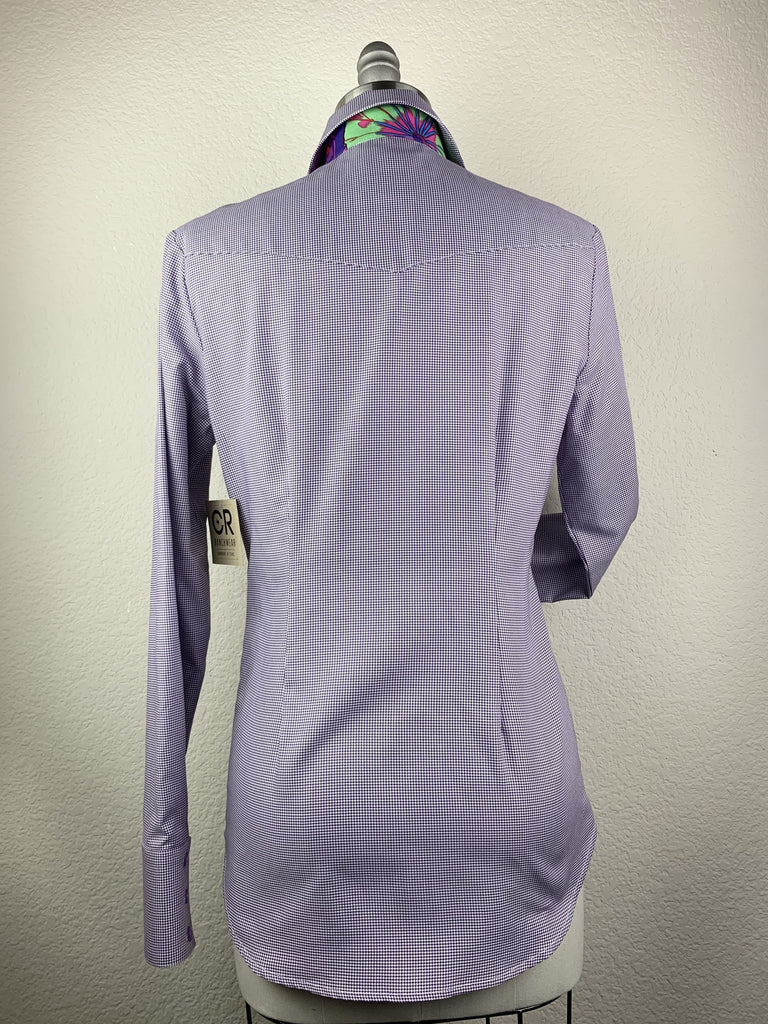 CR RanchWear Physical CR Tradition Purple Houndstooth Italian Cotton
