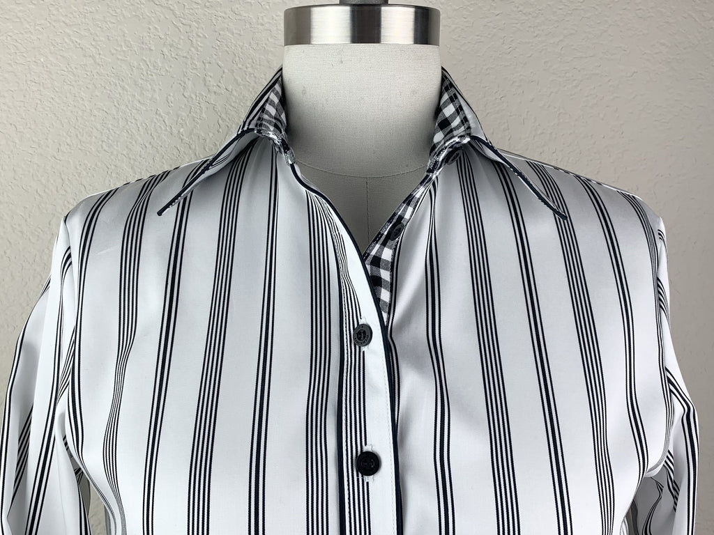CR RanchWear Physical CR Tradition White and Black Stripes with Gingham