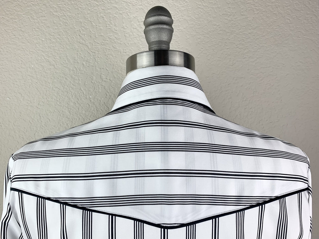 CR RanchWear Physical CR Tradition White and Black Stripes with Gingham