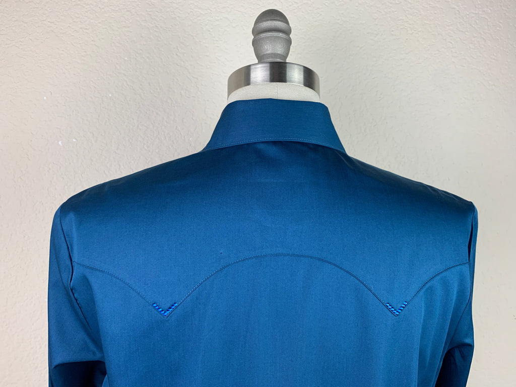 CR RanchWear Physical CR Western Pro Aegean Blue Cotton Sateen