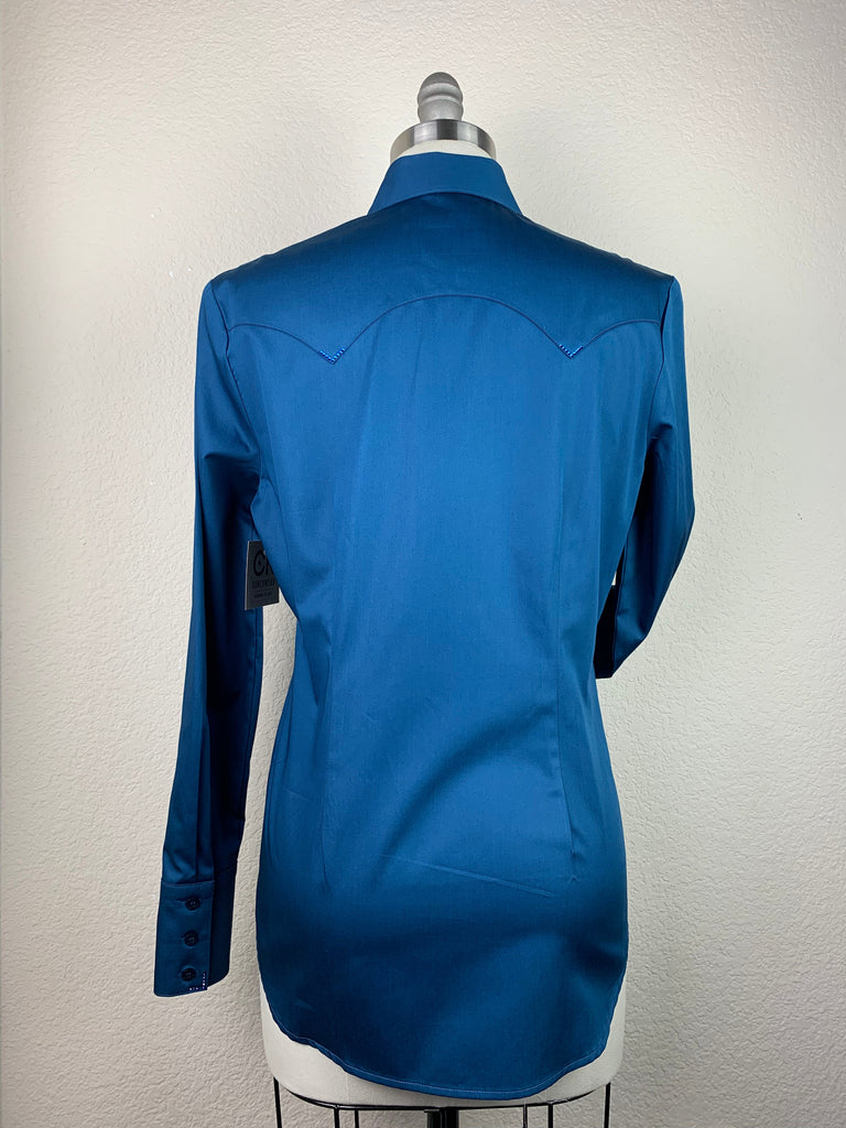 CR RanchWear Physical CR Western Pro Aegean Blue Cotton Sateen