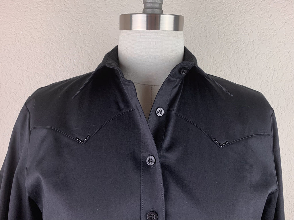 CR RanchWear Physical CR Western Pro Black Stretch Cotton Sateen