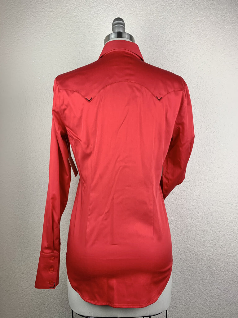 CR RanchWear Physical CR Western Pro Bright Red Stretch Cotton Sateen