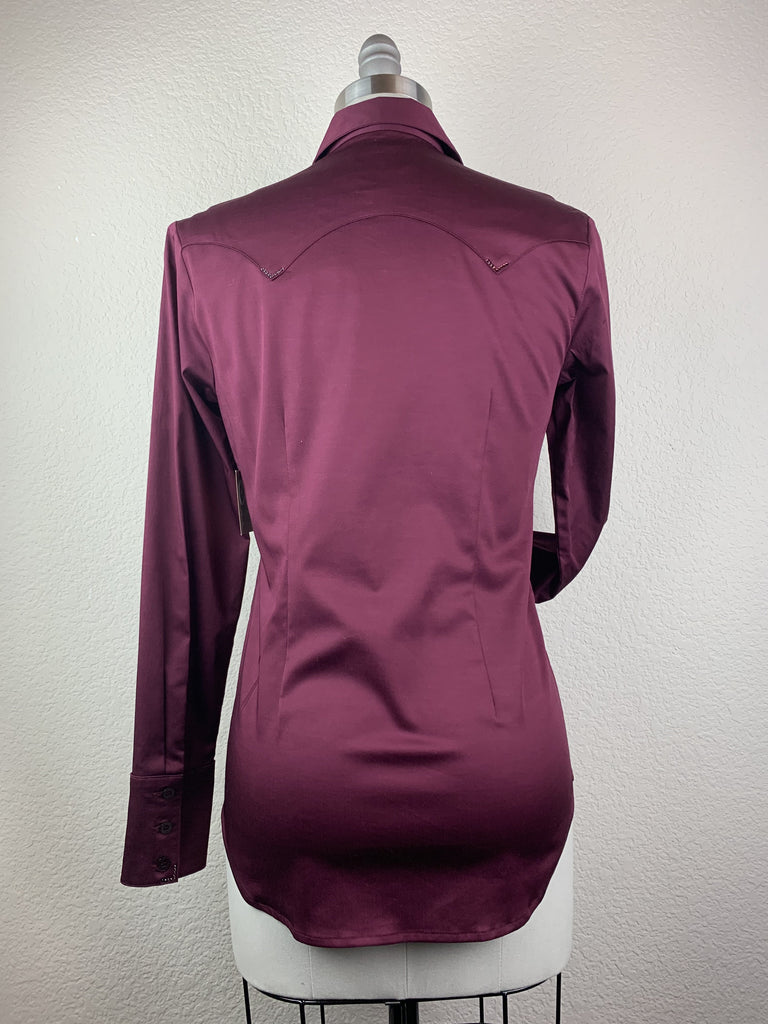CR RanchWear Physical CR Western Pro Dark Wine Stretch Cotton Sateen