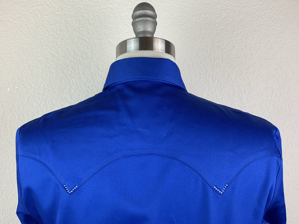 CR RanchWear Physical CR Western Pro Dazzling Blue Cotton Sateen