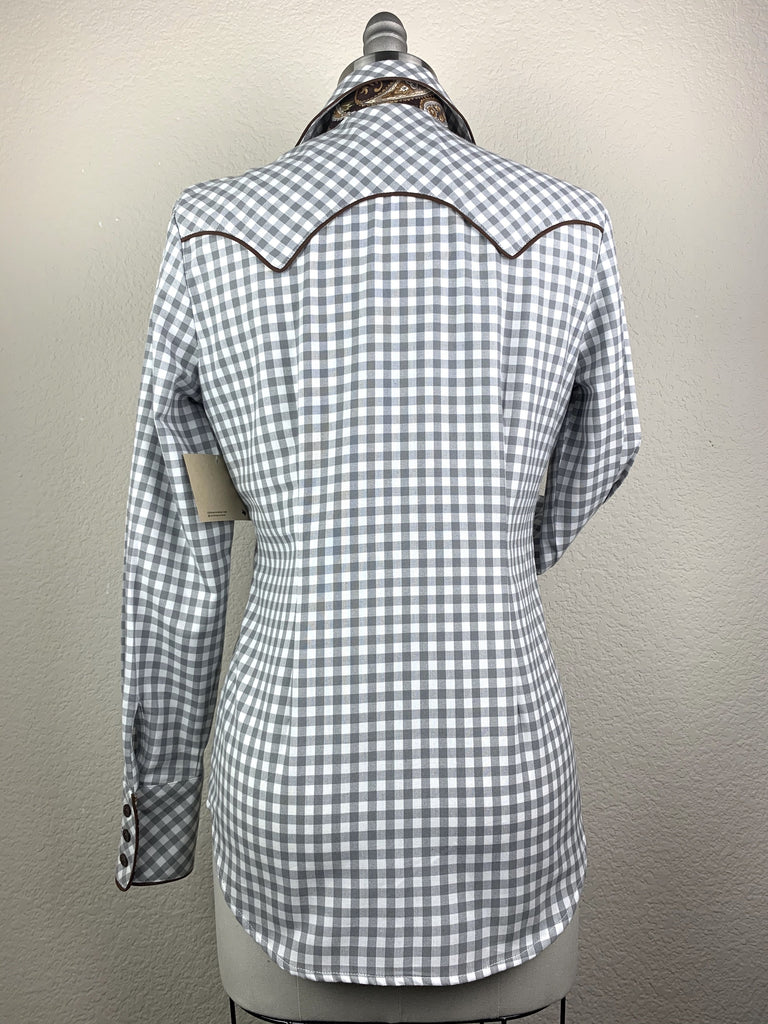 CR RanchWear Physical CR Western Pro Gray and White Gingham