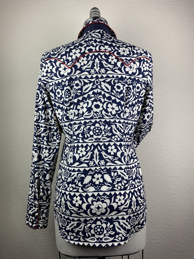 CR RanchWear Physical CR Western Pro Navy Papel Picado