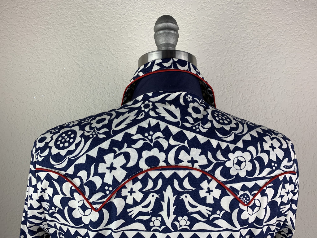 CR RanchWear Physical CR Western Pro Navy Papel Picado