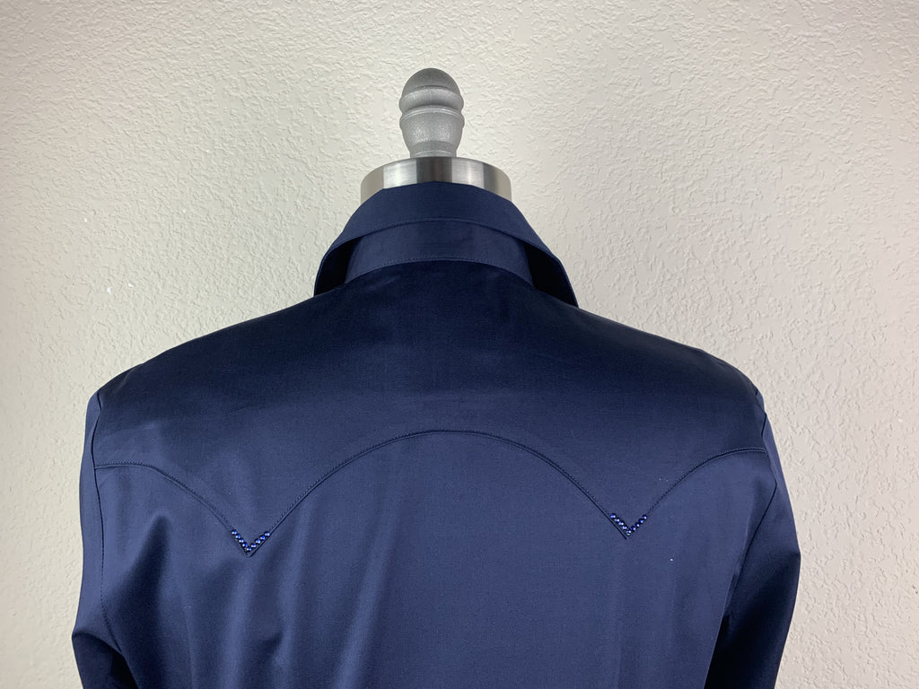 CR RanchWear Physical CR Western Pro Navy Stretch Cotton Sateen