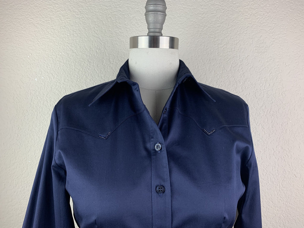 CR RanchWear Physical CR Western Pro Navy Stretch Cotton Sateen