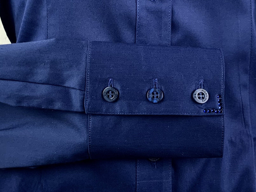 CR RanchWear Physical CR Western Pro Navy Stretch Cotton Sateen