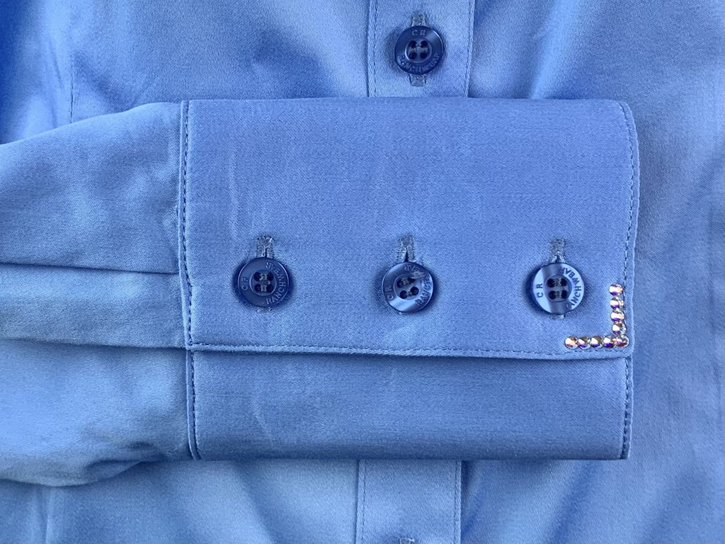 CR RanchWear Physical CR Western Pro Periwinkle Stretch Cotton Sateen