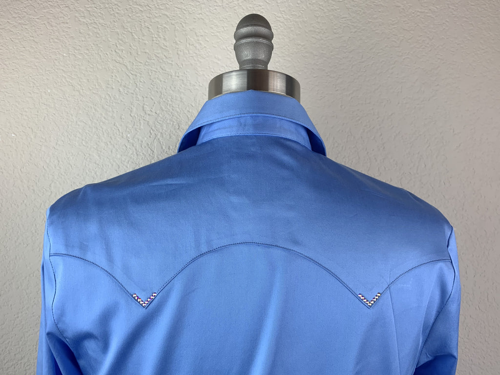 CR RanchWear Physical CR Western Pro Periwinkle Stretch Cotton Sateen