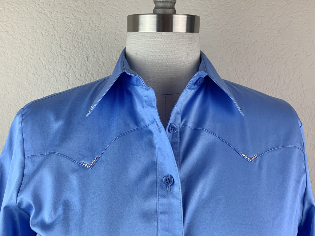 CR RanchWear Physical CR Western Pro Periwinkle Stretch Cotton Sateen