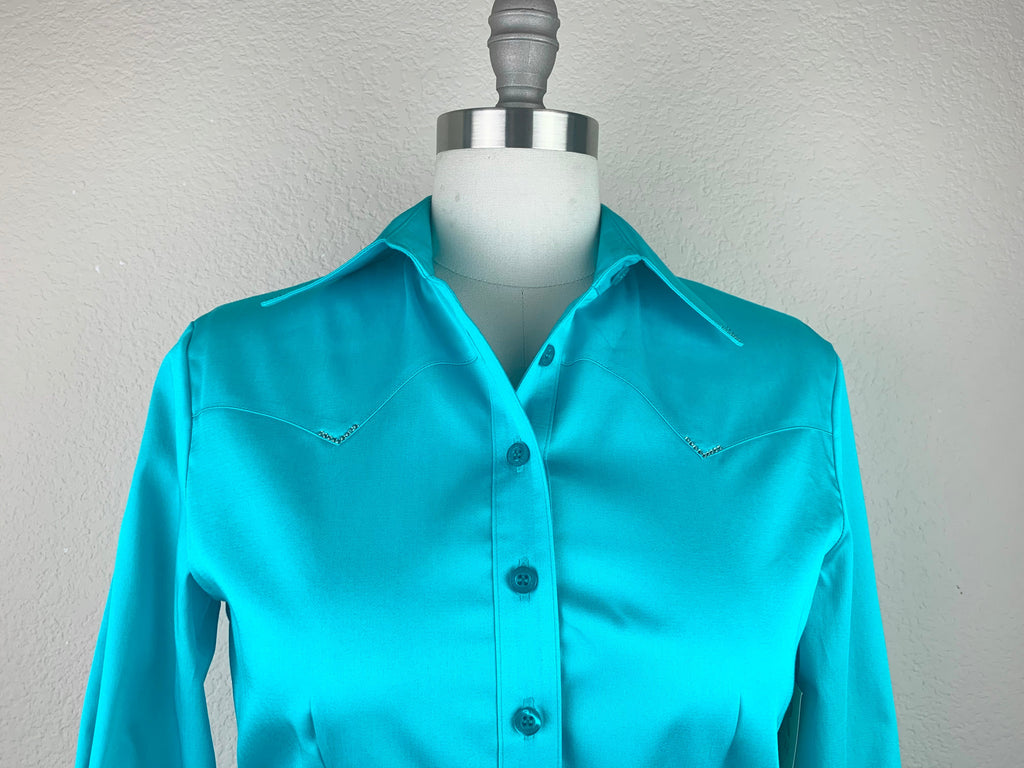CR RanchWear Physical CR Western Pro Turquiose Stretch Cotton Sateen