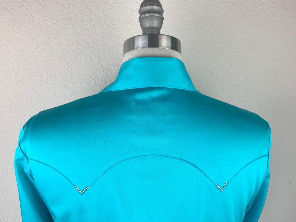 CR RanchWear Physical CR Western Pro Turquiose Stretch Cotton Sateen