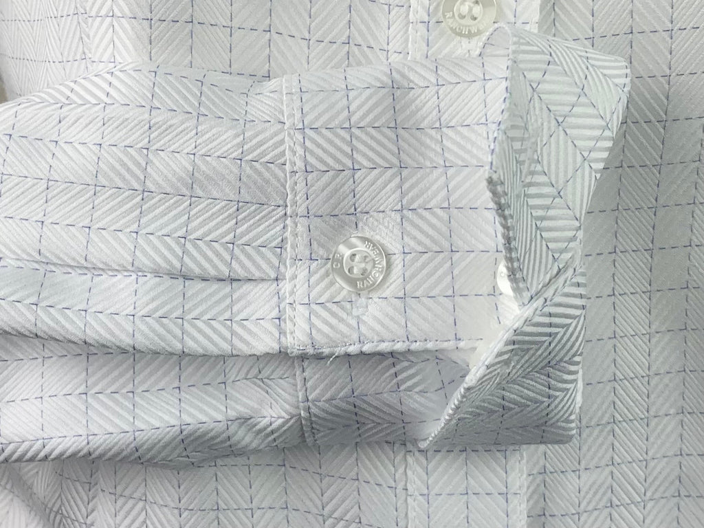 CR RanchWear Physical CR Western Pro White with Royal Woven Square Italian Cotton