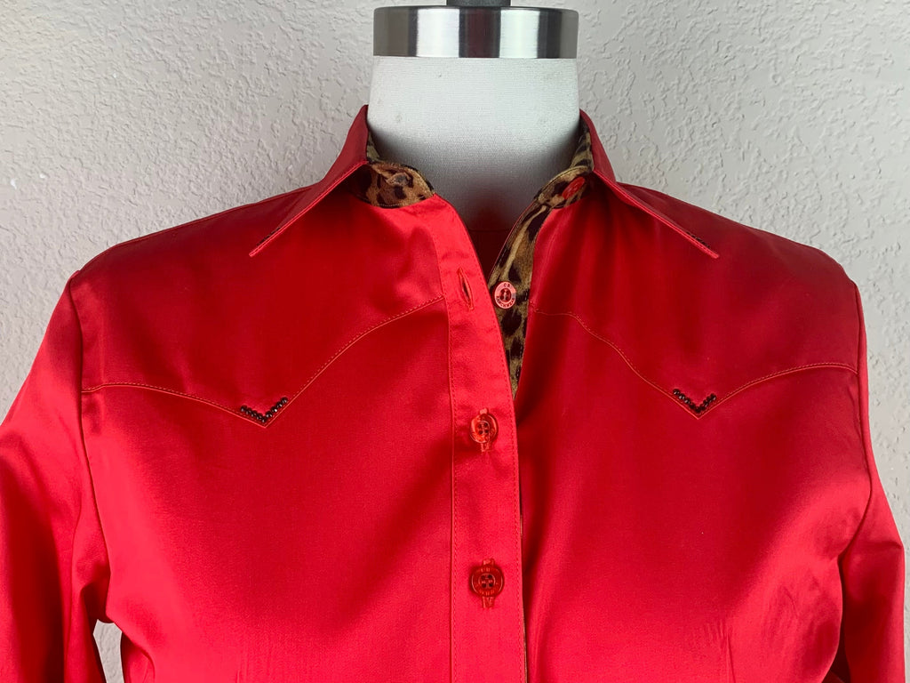 CR RanchWear Physical CR Western Pro Wild About Leopard Bright Red