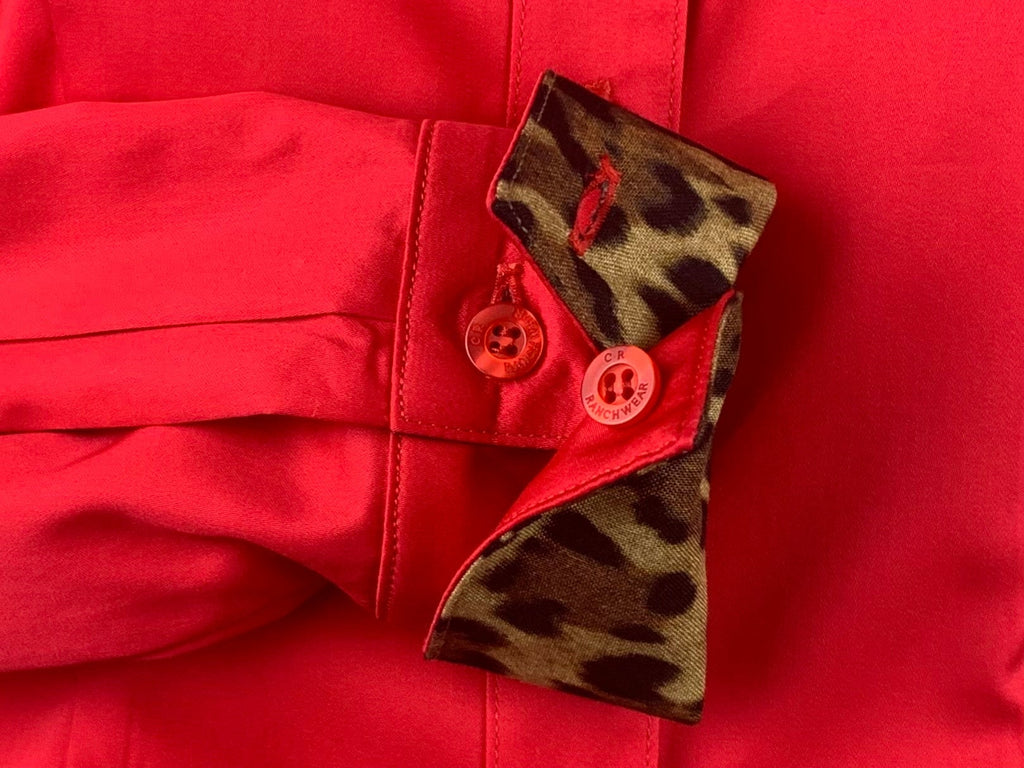 CR RanchWear Physical CR Western Pro Wild About Leopard Bright Red