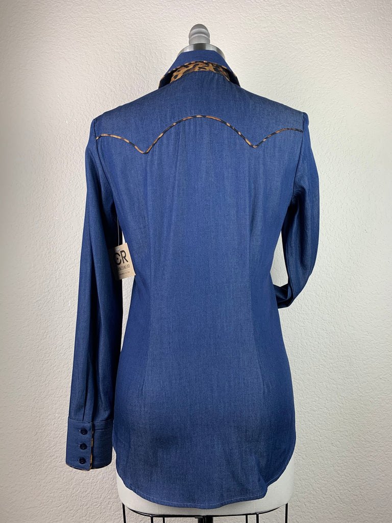 CR RanchWear Physical CR Western Pro Wild About Leopard Dark Denim