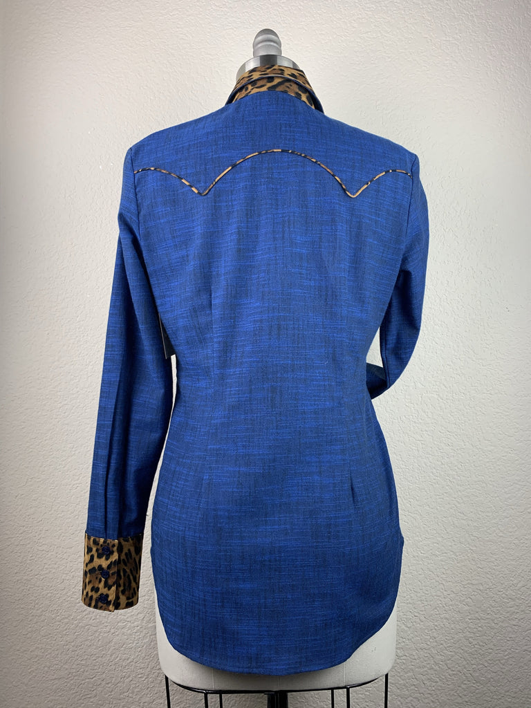 CR RanchWear Physical CR Western Pro Wild About Leopard Deep Indigo
