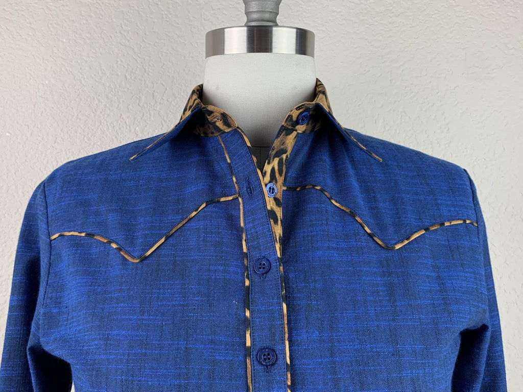 CR RanchWear Physical CR Western Pro Wild About Leopard Deep Indigo